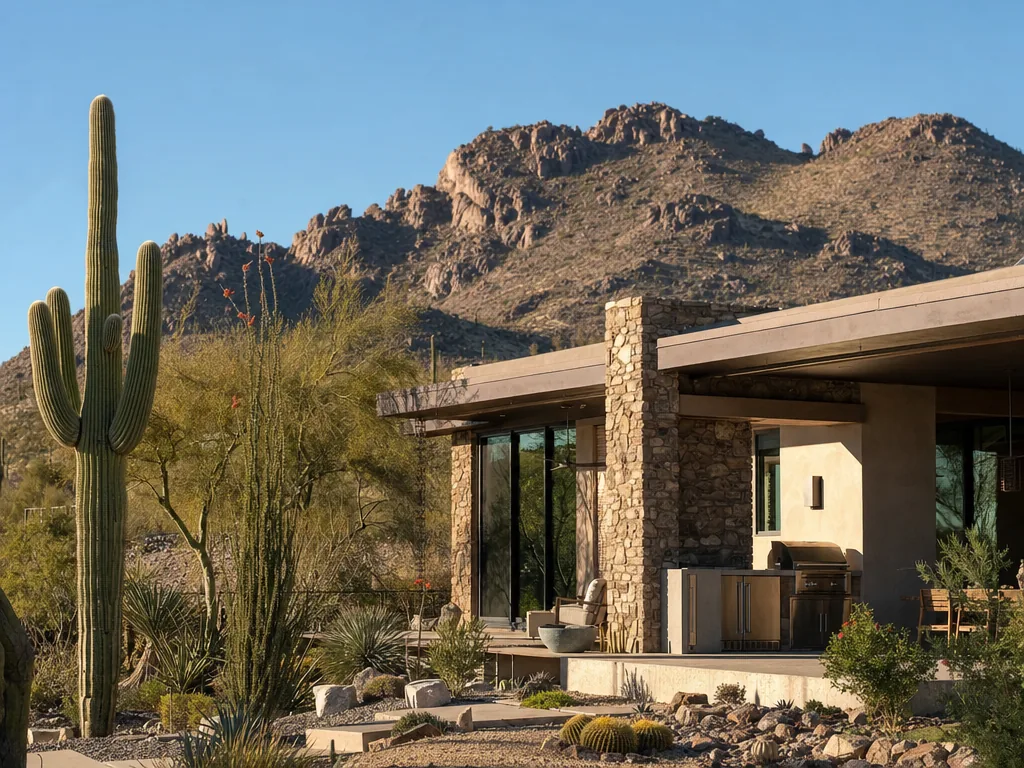 Arizona residential street in the Phoenix service area